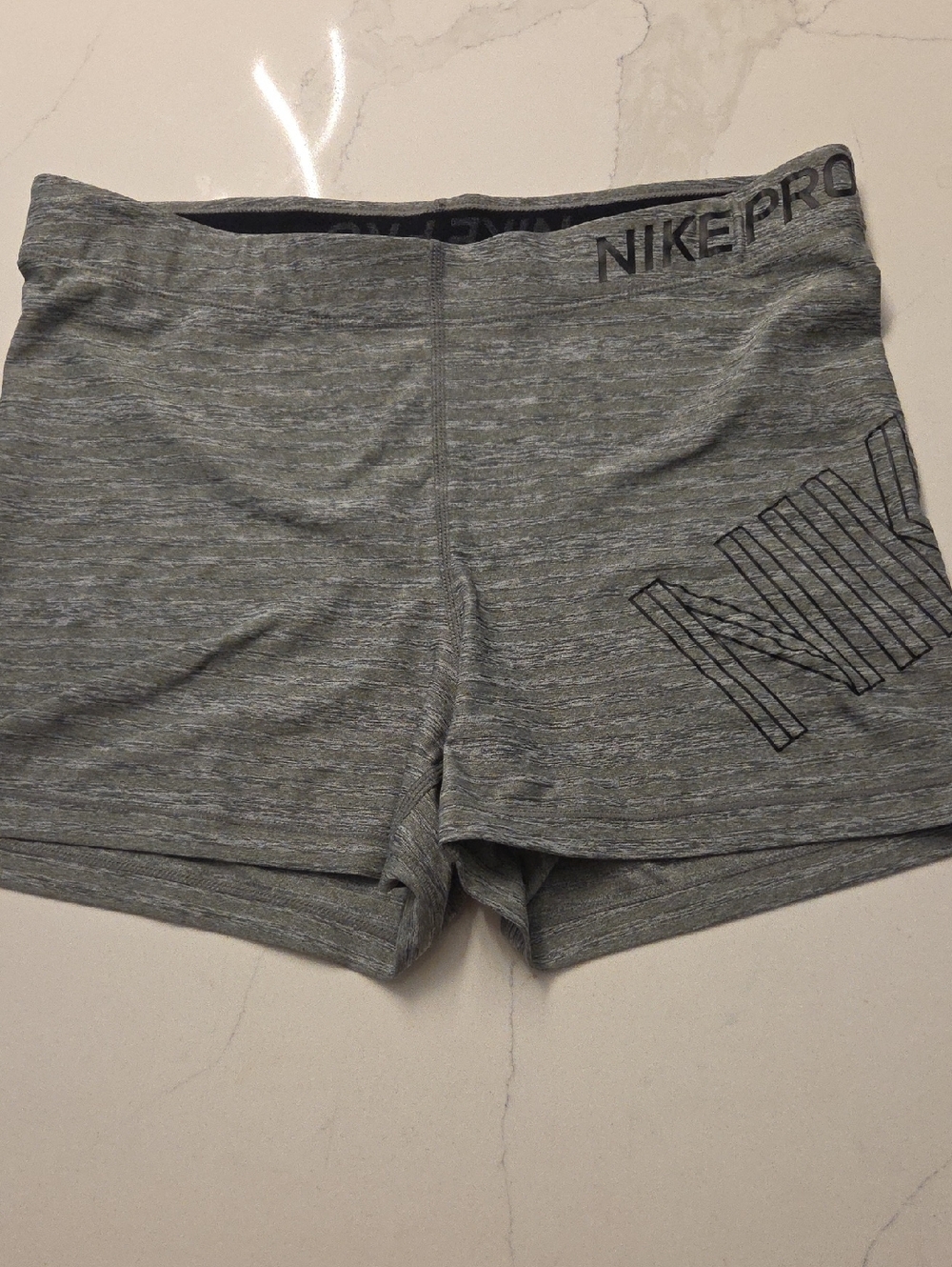 Nike Pro Gray Heather Performance Shorts